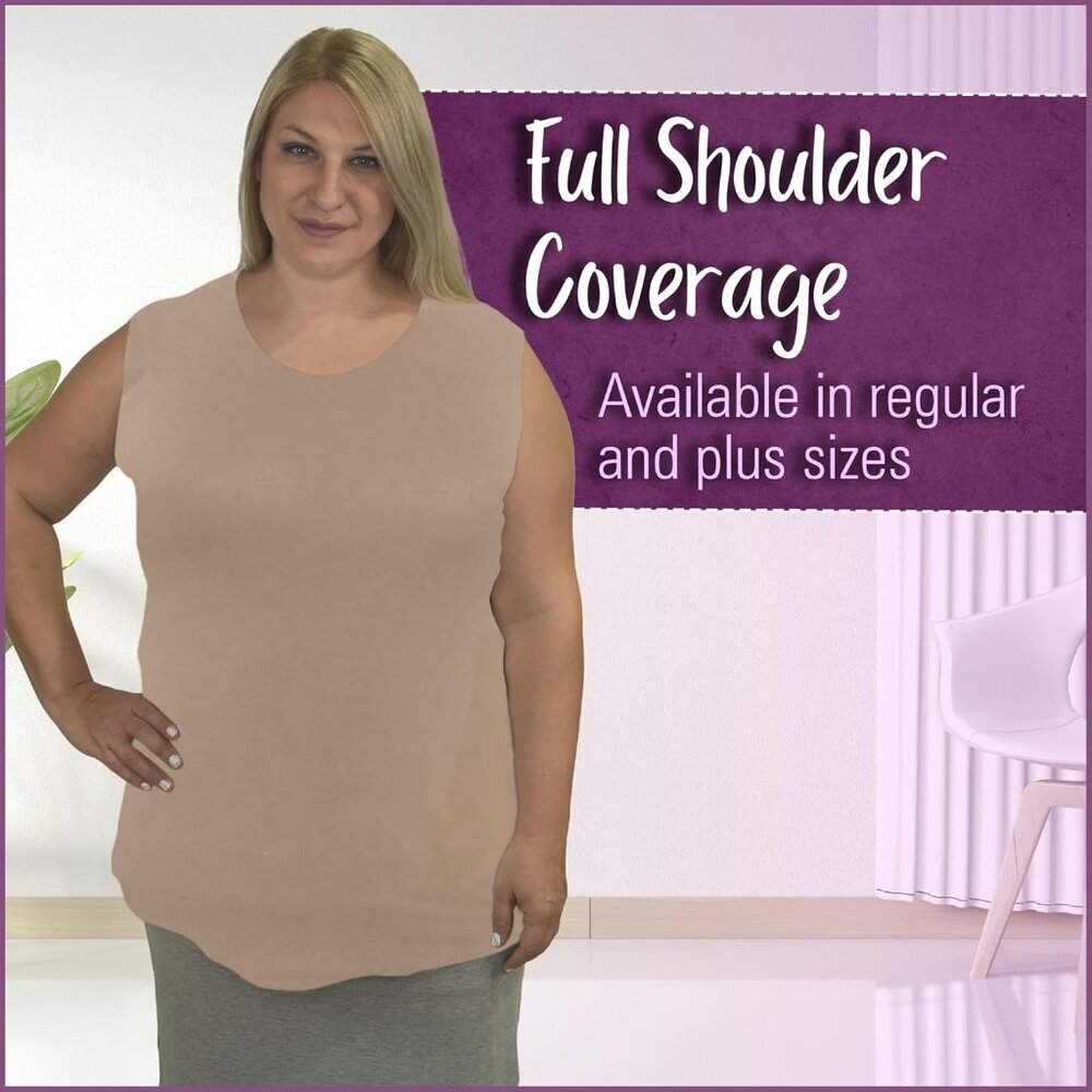 Comfortable High Neck Sleeveless Tank for Women - Versatile Layering Essential - Picture 4 of 5